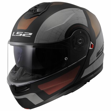 LS2 FF908 Strobe II systeemhelm Orion mat zwart paars blauw