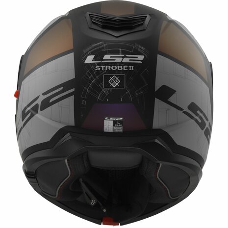 LS2 FF908 Strobe II systeemhelm Orion mat zwart paars blauw