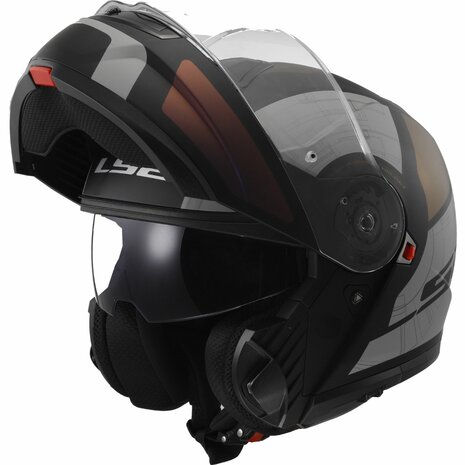 LS2 FF908 Strobe II systeemhelm Orion mat zwart paars blauw