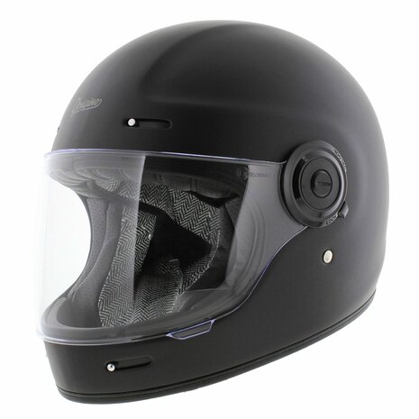 Origine Vega Vintage integraalhelm - Distinguished mat zwart - Motorhelm / Brommerhelm