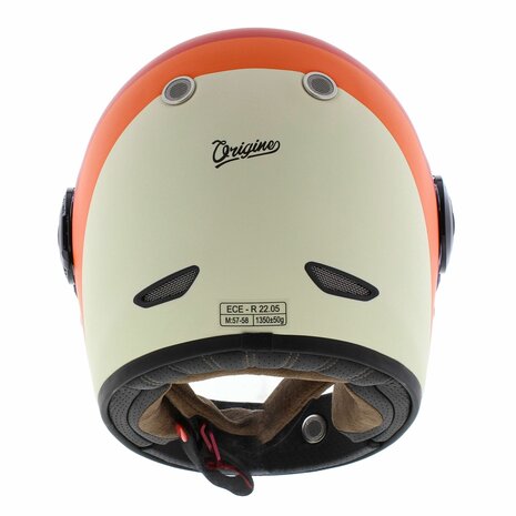 Origine Vega Vintage integraalhelm - Primitive mat zwart rood - Motorhelm / Brommerhelm