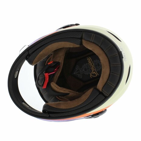 Origine Vega Vintage integraalhelm - Primitive mat zwart rood - Motorhelm / Brommerhelm