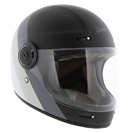 Origine Vega Vintage helm - Primitive mat zwart grijs - Motor / Brommer