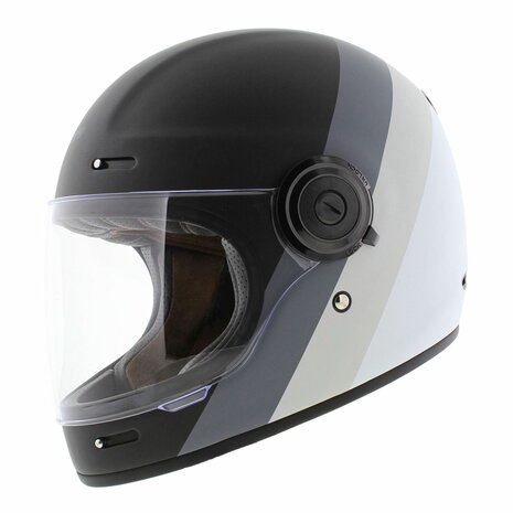 Origine Vega Vintage helm - Primitive mat zwart grijs - Motor / Brommer