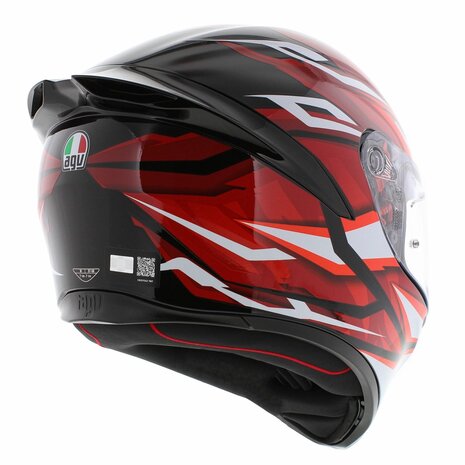 AGV K1 S Motorhelm Lion zwart rood
