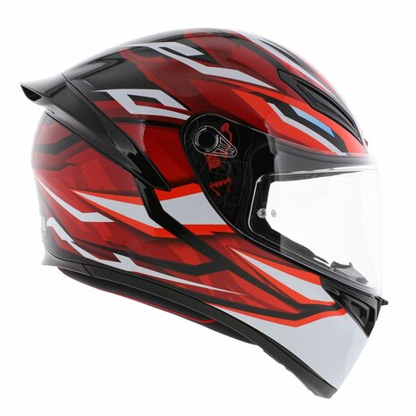 AGV K1 S Motorhelm Lion zwart rood