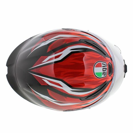 AGV K1 S Motorhelm Lion zwart rood