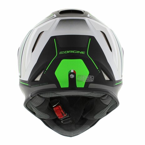 Origine Dinamo integraalhelm Galaxi mat zwart wit groen