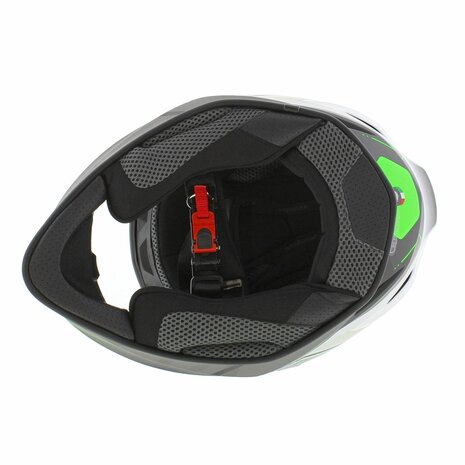 Origine Dinamo integraalhelm Galaxi mat zwart wit groen