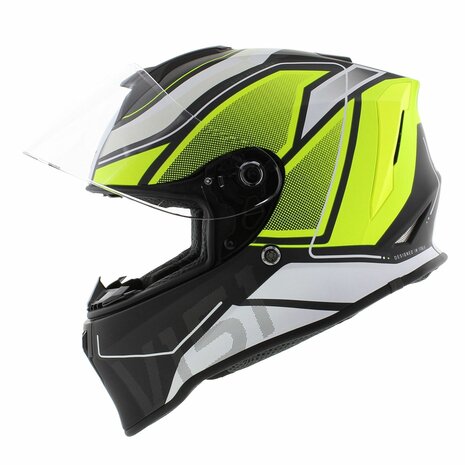 Origine Dinamo integraalhelm Galaxi mat zwart geel wit