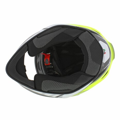 Origine Dinamo integraalhelm Galaxi mat zwart geel wit