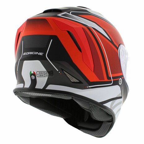 Origine Dinamo integraal helm Galaxi mat zwart rood wit