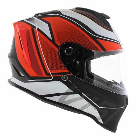 Origine Dinamo integraal helm Galaxi mat zwart rood wit