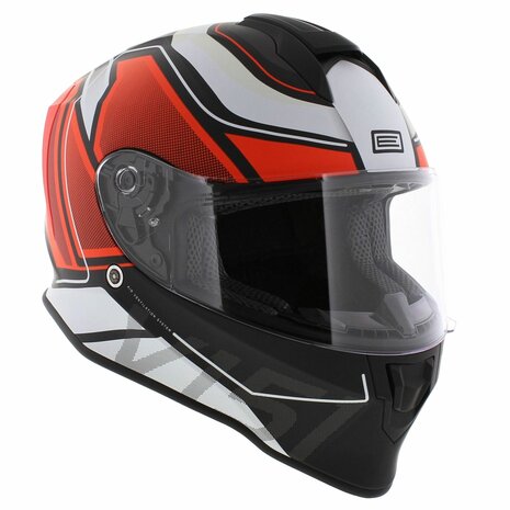 Origine Dinamo integraal helm Galaxi mat zwart rood wit - Maat S