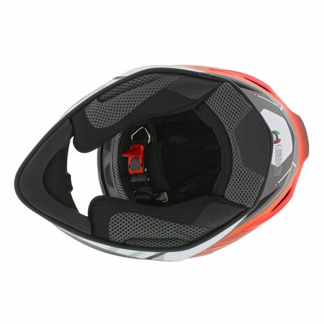 Origine Dinamo integraal helm Galaxi mat zwart rood wit - Maat S