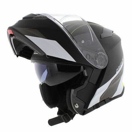 Origine Delta Basic helm Division mat zwart geel - systeemhelm motorhelm