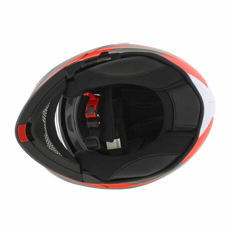 Origine Delta Basic helm Division mat zwart rood - systeemhelm motorhelm
