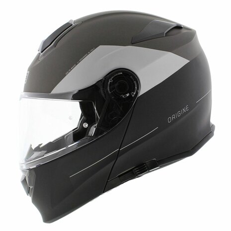 Origine Delta Basic helm Virgin mat titanium zwart - systeemhelm motorhelm