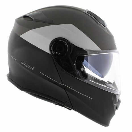 Origine Delta Basic helm Virgin mat titanium zwart - systeemhelm motorhelm