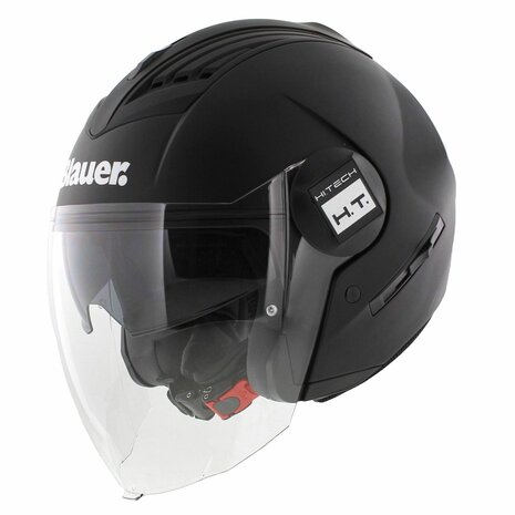 Blauer Real jet helm solid mat zwart