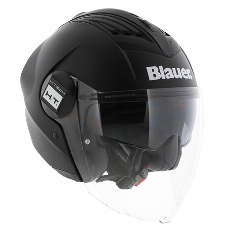 Blauer Real jet helm solid mat zwart
