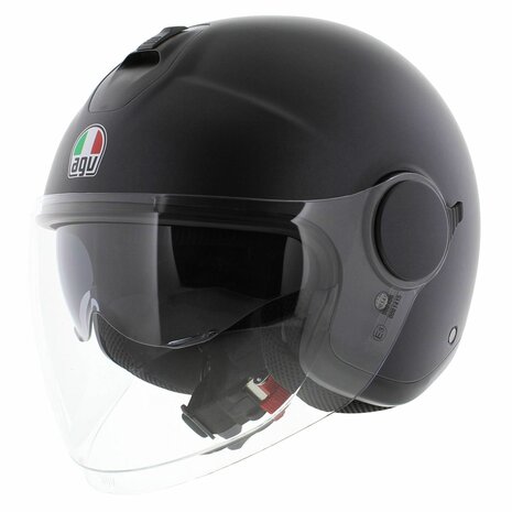 AGV Eteres Jethelm Mono mat zwart