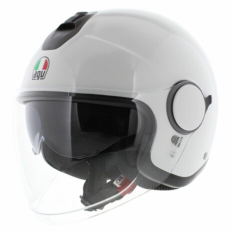 AGV Eteres Jethelm Materia glans wit