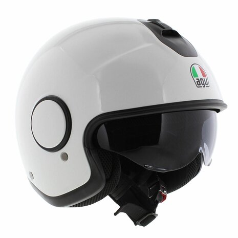 AGV Eteres Jethelm Materia glans wit
