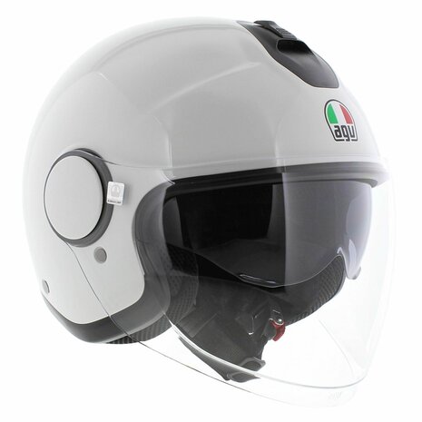 AGV Eteres Jethelm Materia glans wit