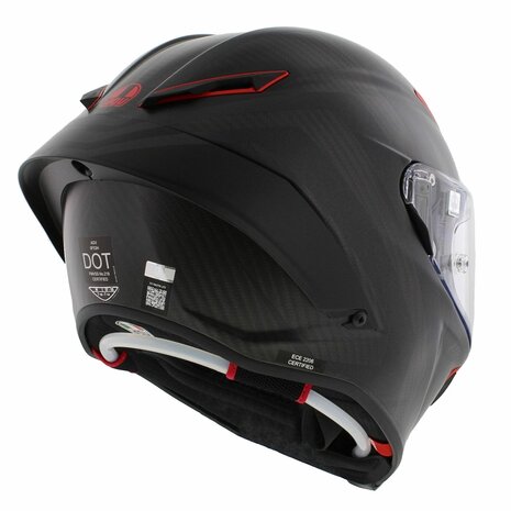 AGV Pista GP RR Intrepido Mat Carbon Zwart Rood (2206)