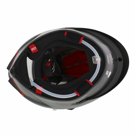 AGV Pista GP RR Intrepido Mat Carbon Zwart Rood (2206)