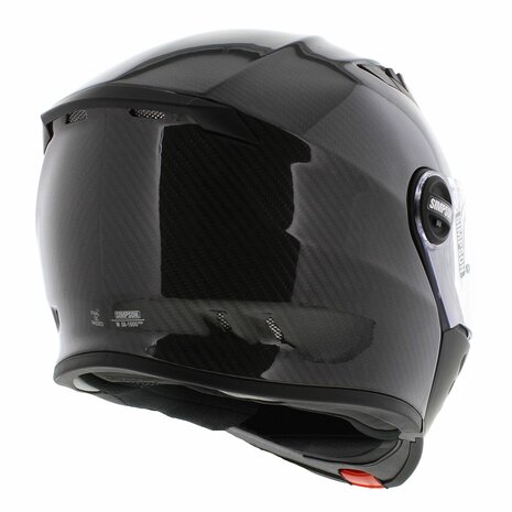 Simpson Darksome Systeemhelm glans carbon zwart