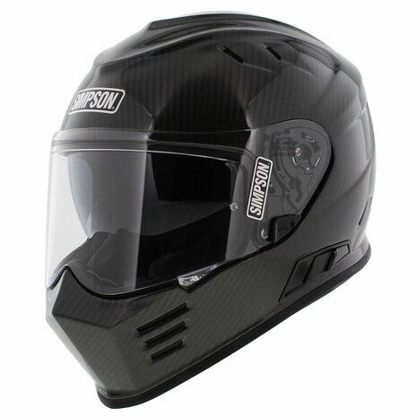 Simpson Venom Carbon Integraalhelm glans carbon zwart
