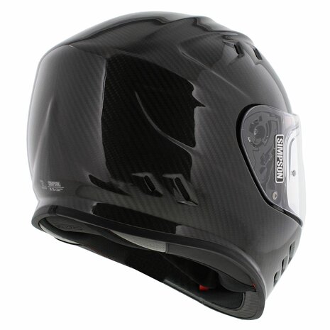 Simpson Venom Carbon Integraalhelm glans carbon zwart