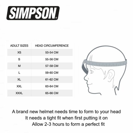 Simpson Speed Integraalhelm mat zwart (22.06)
