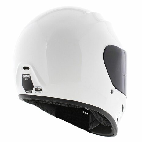 Simpson Speed Integraalhelm glans wit (22.06) - Maat XL
