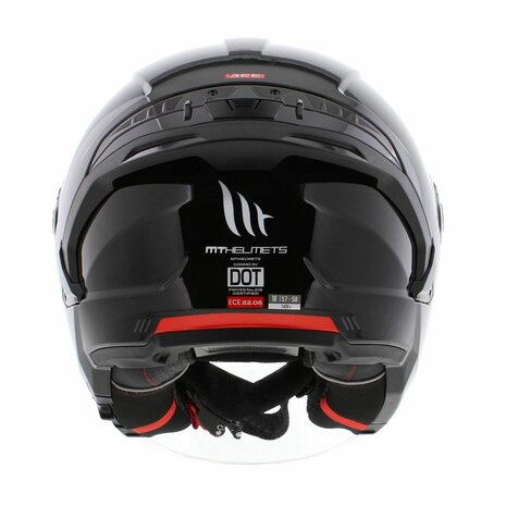 MT Jet Cosmo SV helm glans zwart