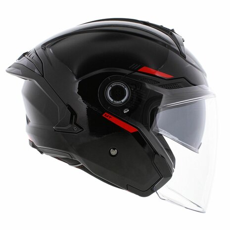 MT Jet Cosmo SV helm glans zwart