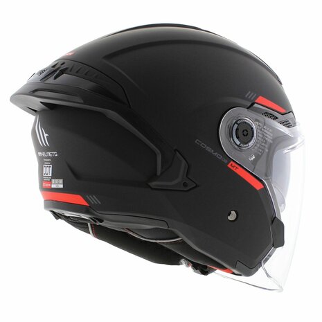 MT Jet Cosmo SV helm mat zwart