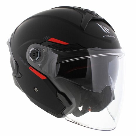MT Jet Cosmo SV helm mat zwart