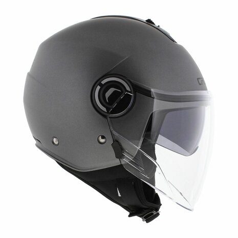 Caberg motorhelm Jet Riviera V4 X mat titanium gun metal