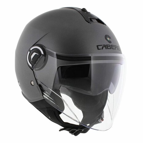 Caberg motorhelm Jet Riviera V4 X mat titanium gun metal