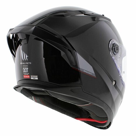 MT Braker SV helm solid glans zwart