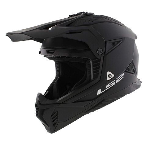 LS2 MX708 Fast II crosshelm solid mat zwart