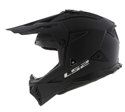LS2 MX708 Fast II crosshelm solid mat zwart