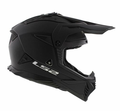 LS2 MX708 Fast II crosshelm solid mat zwart