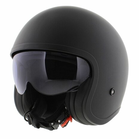 LS2 OF599 Spitfire II helm single mono mat zwart