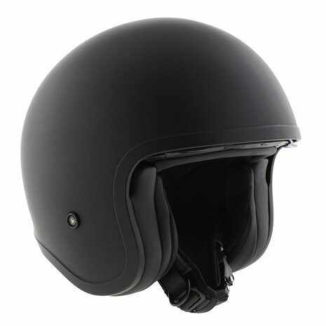 LS2 OF599 Spitfire II helm single mono mat zwart