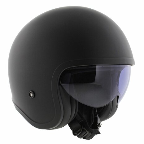 LS2 OF599 Spitfire II helm single mono mat zwart