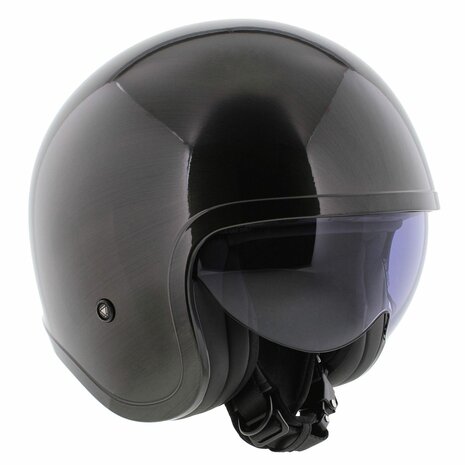 LS2 OF599 Spitfire II helm Jeans glans titanium